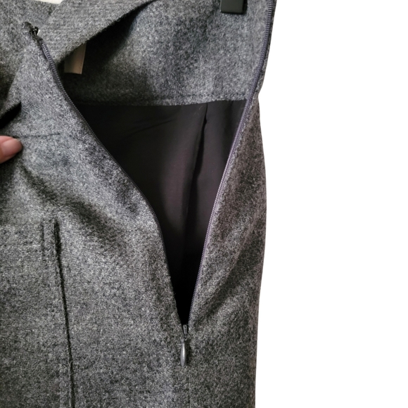 Sezane Gillie Skirt - Charcoal Gray Size FR 44/US 12 - 100% Virgin Wool - Picture 5 of 11